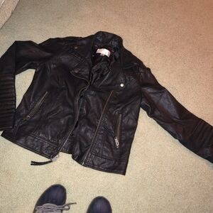 Men's Black Leather Jacket